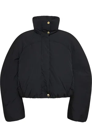 Jacquemus Jassen, Dames, Zwart, M, Katoen, La Doudoune Courte Caraco Puffer Jacket