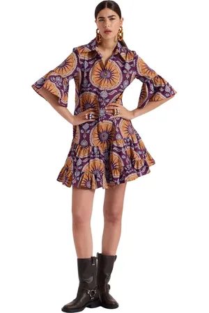 La DoubleJ Kleedjes, Dames, Veelkleurig, L, Katoen, Renaissance-Inspired Choux Jurk