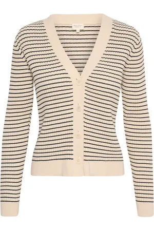 Part Two Truien, Dames, , S, Katoen, Gestreept vest met knoopsluiting
