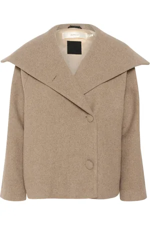 INWEAR Mantels, Dames, , 3Xl, Short Coat Jacket Sandy Grey Melange