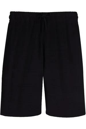 Vilebrequin Korte broeken, Heren, Zwart, 2Xl, Linnen, Solide Unisex Linnen Jersey Bermuda Shorts
