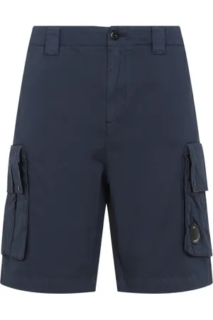 C.P. Company Korte broeken, Heren, Blauw, M, Katoen, Blauwe Bermuda Shorts voor Mannen