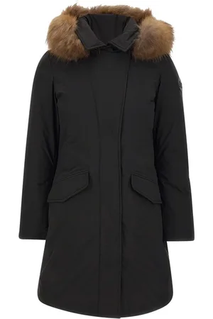 Woolrich Mantels, Dames, Zwart, L, Polyester, Donsjas