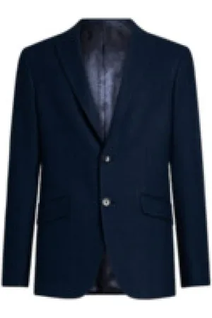 Etro Jassen, Heren, Blauw, L, Katoen, Blauw Paisley Gevoerd Jas