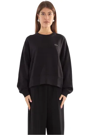 Lacoste Sweatshirts & Hoodies, Dames, Zwart, M, Oversize Croc Sweatshirt