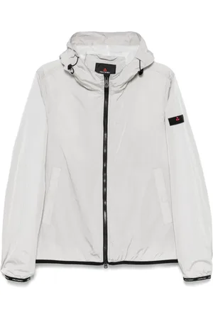 Peuterey Jassen, Heren, Grijs, S, Grijze Hoodie met Ritssluiting