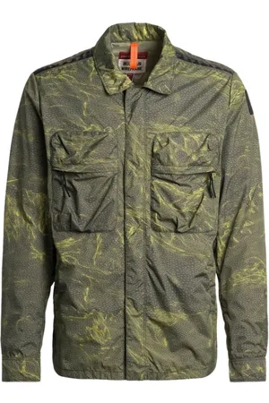 Parajumpers Jassen, Heren, Groen, L, Nylon, Waterdicht Berg Overshirt