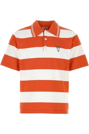 Kenzo Tops, Heren, Oranje, M, Katoen, Stijlvol Comfort Poloshirt