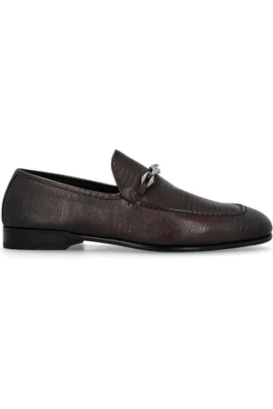 Jimmy Choo Schoenen, Heren, Bruin, 42 EU, Leer, Marti Reverse Loafers