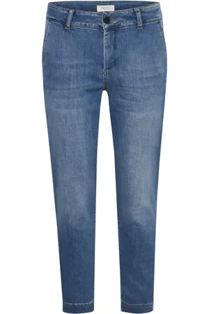 Part Two Jeans, Dames, Blauw, W28, Katoen, Soffia Cropped Jeans