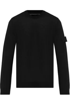 Stone Island Truien, Heren, Zwart, 2Xl, Wol, Wool Polo Capsule Ghost