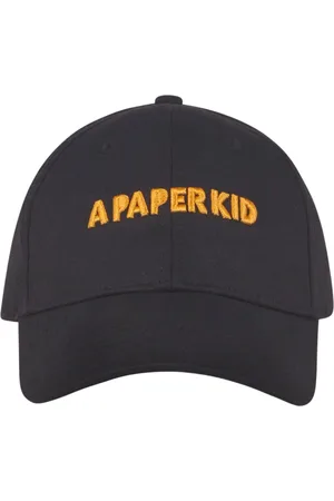 A PAPER KID Accessoires, Heren, Zwart, ONE Size, Polyester, Geborduurde Baseballpet