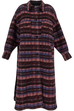Isabel Marant Mantels, Dames, Veelkleurig, M, Wol, Fontizi Jas