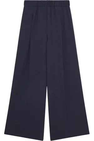 Patrizia Pepe Broeken, Dames, Blauw, S, Polyester, Essential Palazzo Broek