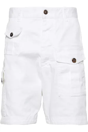 Dsquared2 Korte broeken, Heren, Wit, M, Katoen, Casual Shorts