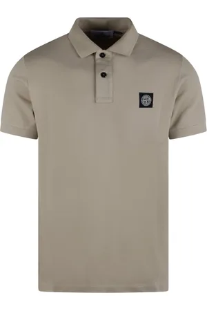 Stone Island Tops, Heren, Grijs, XL, Katoen, Slim Fit Polo Shirt Katoen
