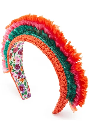La DoubleJ Accessoires, Dames, Oranje, ONE Size, Polyester, Boho Beach Haarband