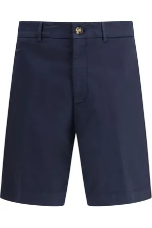 Brunello Cucinelli Korte broeken, Heren, Blauw, XL, Katoen, Stijlvolle katoenen shorts met meerdere zakken