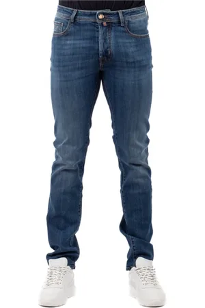 Jacob Cohen Jeans, Heren, Blauw, W33, Katoen, Slim-fit Jeans