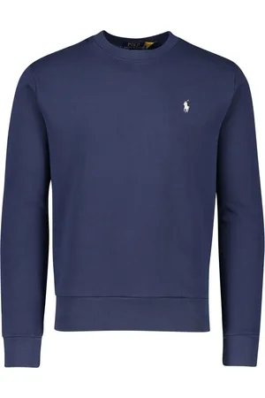 Ralph Lauren Sweatshirts & Hoodies, Heren, Blauw, L, Katoen, Trui met ronde hals