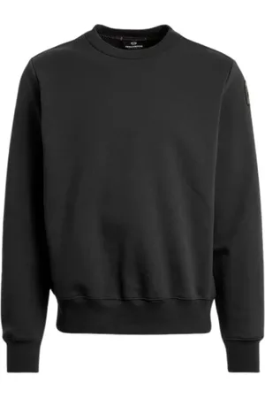 Parajumpers Sweatshirts & Hoodies, Heren, Zwart, XL, Katoen, Zwarte Ronde Hals Katoenen Trui