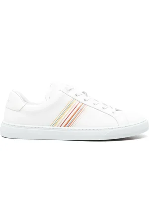 Paul Smith Schoenen, Heren, Wit, 44 EU, Witte Sneakers Veters Rubberen Zool