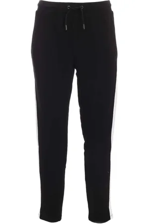 Karl Lagerfeld Broeken, Heren, Zwart, L, Katoen, Joggingbroek met contrastdetails