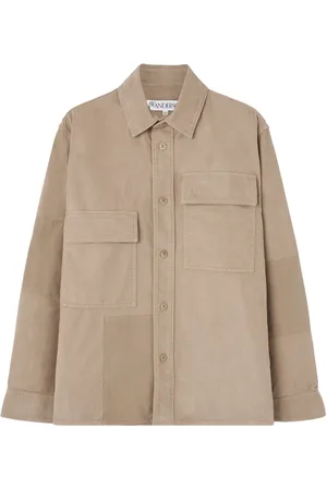 J.W.Anderson Jassen, Heren, , S, Katoen, Patchwork Overshirt