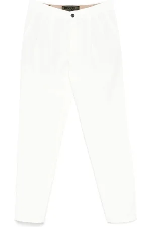Incotex Broeken, Heren, Wit, W35, Witte Slim Fit Jeans met Zakken