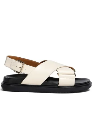Marni Schoenen, Dames, , 36 EU, Leer, Crisscross Sandaal