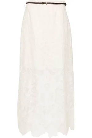 ZIMMERMANN Rokken, Dames, , S, Katoen, Ottie Geborduurde Midi Rok