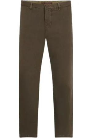 Tommy Hilfiger Broeken, Heren, Groen, W29 L32, Katoen, Chino Broek Denton 5Pkt