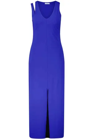 Patrizia Pepe Kleedjes, Dames, Blauw, M, Polyester, Cut-Out Bodycon Jurk