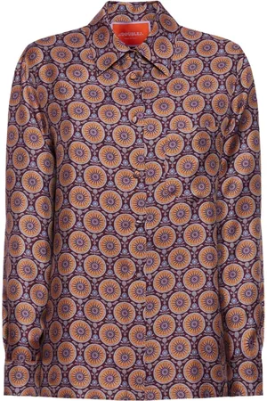 La DoubleJ Blouses & Shirts, Dames, Veelkleurig, L, Zijden Blouse