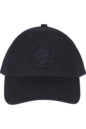 Stone Island Accessoires, Heren, Blauw, ONE Size, Katoen, Klassieke Baseball Cap