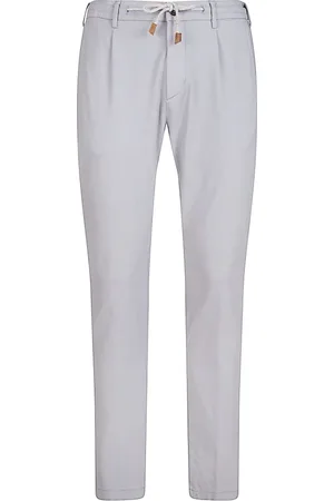 ELEVENTY Broeken, Heren, Blauw, W33, Katoen, Comfortabele katoenen Jogger broek