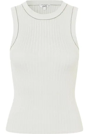 mbyM Tops, Dames, , L, Polyester, Gestreepte Mouwloze Ribtop
