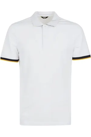 K-Way Tops, Heren, Wit, M, Katoen, Vincent Contrast Poloshirt