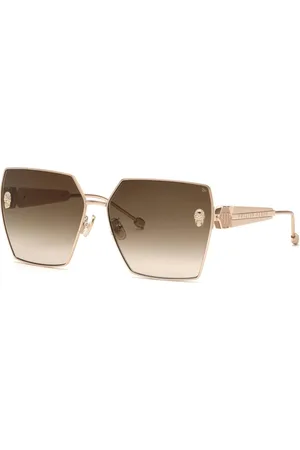 Philipp Plein Accessoires, Dames, Geel, 64 MM, Zonnebril