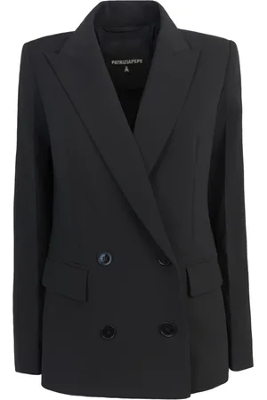 Patrizia Pepe Jassen, Dames, Zwart, L, Polyester, Regular Fit Blazer