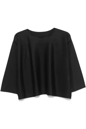 Issey Miyake Jassen, Dames, Zwart, ONE Size, Katoen, Casual Katoenen Overhemd in Blauw