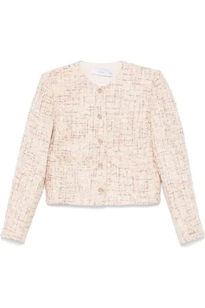 IRO Jassen, Dames, , M, Tweed, Button-Up Bovenkleding met Zakken