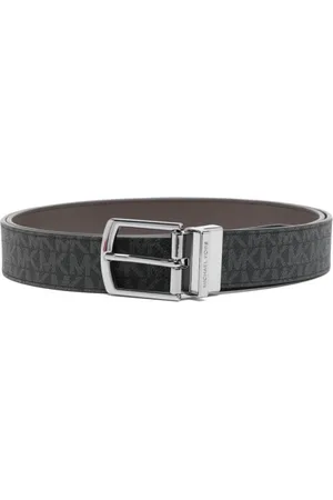 Michael Kors Accessoires, Heren, Zwart, ONE Size, Zwarte riemen met verstelbare gespsluiting