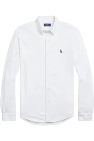 Ralph Lauren Overhemden, Heren, Wit, 2Xl, Katoen, Sportshirt - Lange Mouw