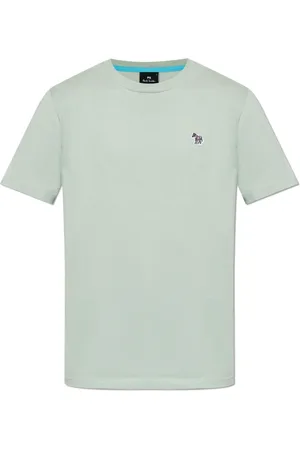 Paul Smith Tops, Heren, Groen, 2Xl, Katoen, T-shirt met Logo Patch