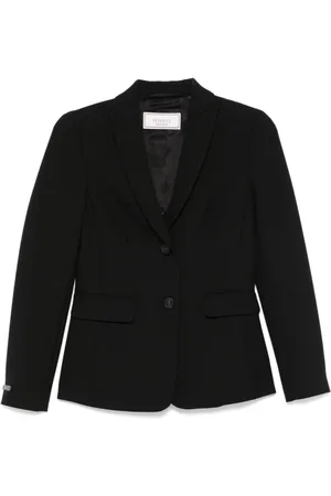 PESERICO SIGN Jassen, Dames, Zwart, M, Wol, Stijlvolle Jas in Trendy Design