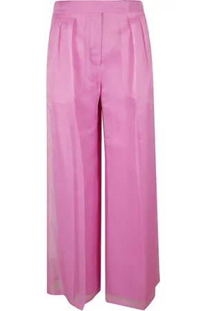 Max Mara Broeken, Dames, Roze, S, Calibri Wide Broeken