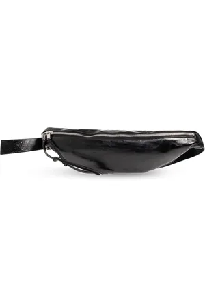 Jil Sander Tassen, Heren, Zwart, ONE Size, Leer, Banana Belt Bag