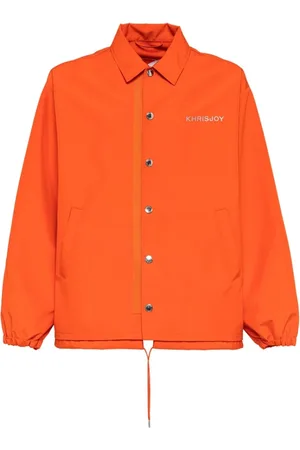 Khrisjoy Jassen, Heren, Oranje, M, Solid Color Coach Jacket