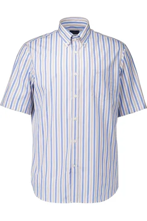 Paul & Shark Overhemden, Heren, Veelkleurig, XL, Katoen, Short Sleeve Beige Shirt